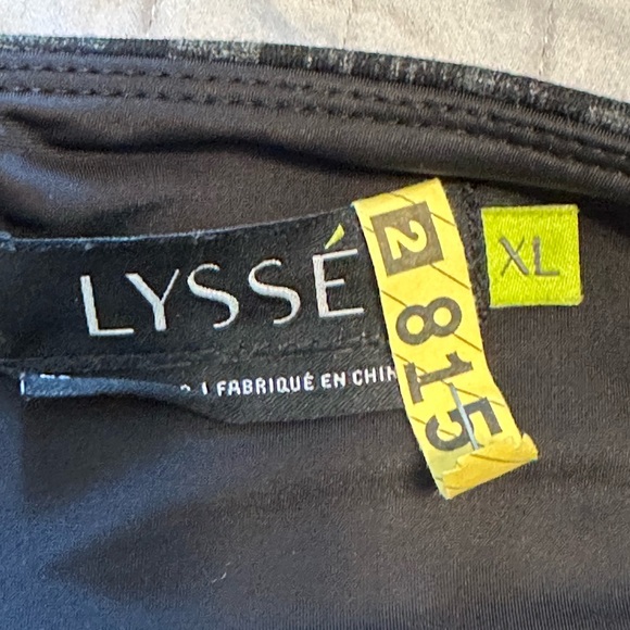 Lysse Black and Gray Plaid Ponte Shapewear Legging Dress Pants- size XL - Picture 8 of 10